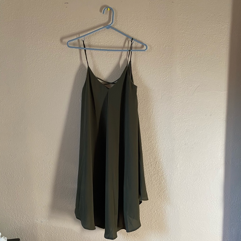Spaghetti strap above the knee dress